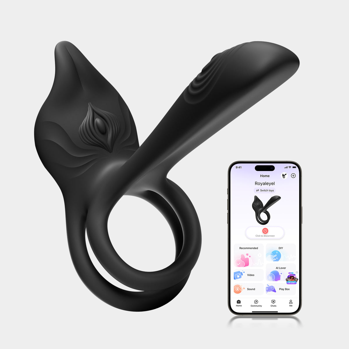 ROYALEYE| APP-Ring Sex Toy for Couples