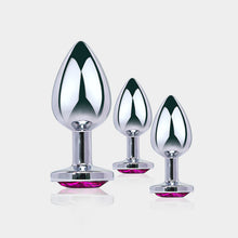 PLST| Anal Plug Set Edelstahl mit Kristall