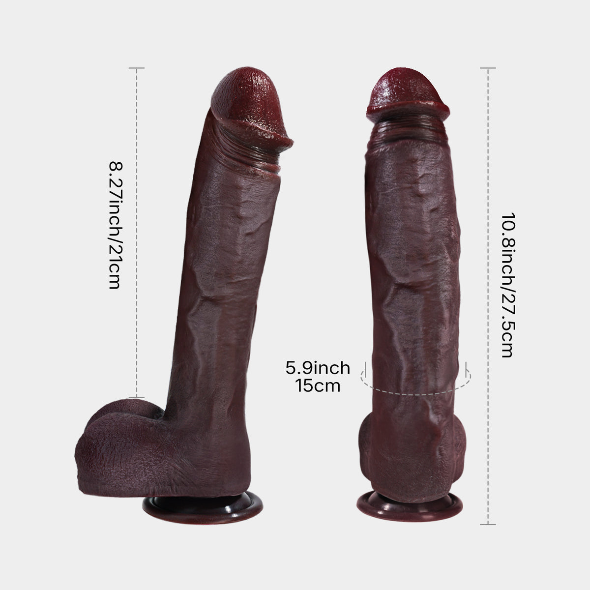 TEDDY| Großer Silikon Dildo mit Saugnapf