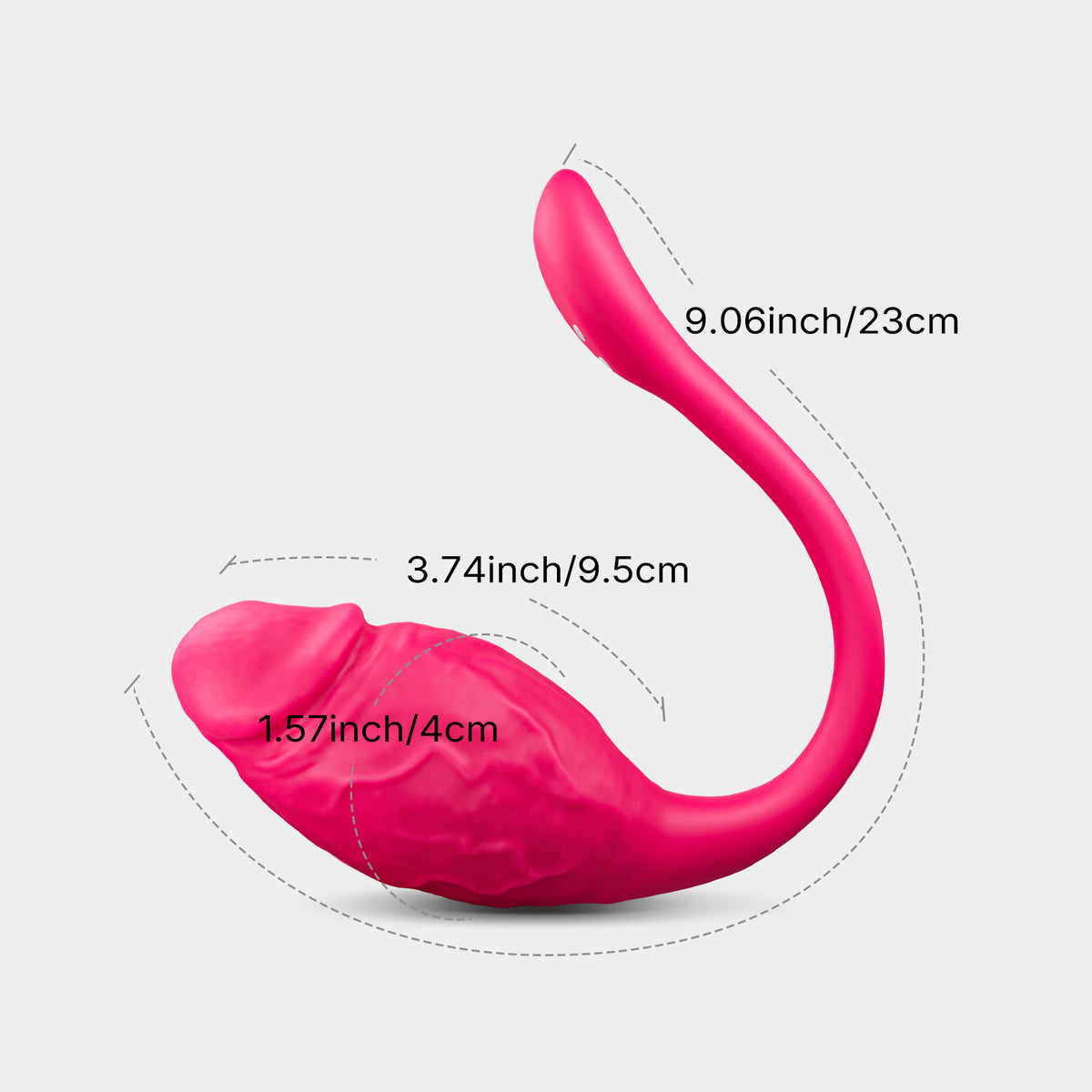 ROSE-J| APP-gesteuerter Vibrator mit realistischer Kopf