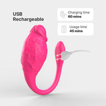 ROSE-J| APP-gesteuerter Vibrator mit realistischer Kopf