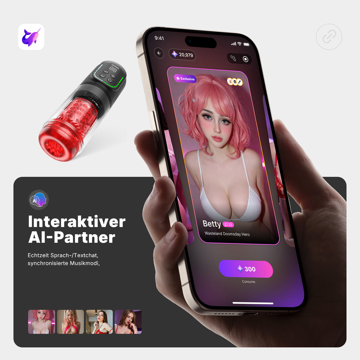 RYZEN| APP-Steuerung Elektrischer Masturbator