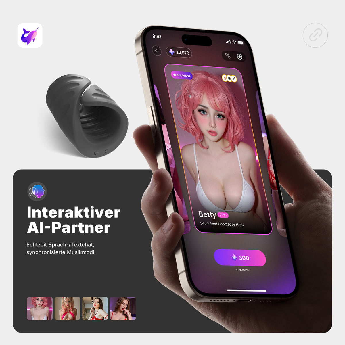 TRUEFORM| Automatic Male Masturbator & APP