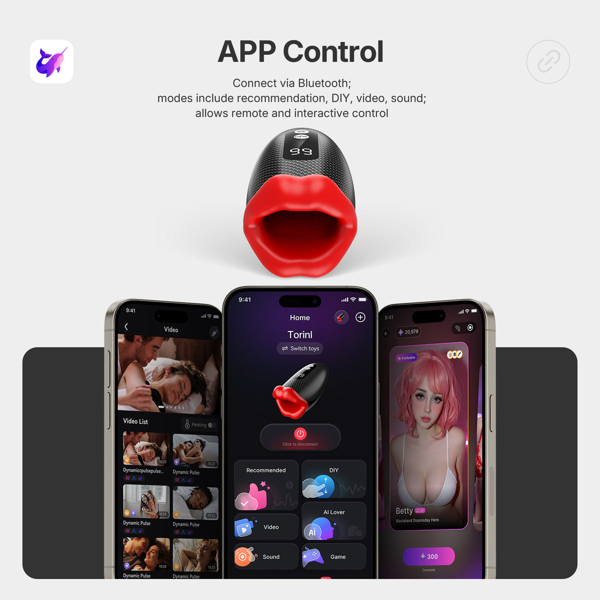 TORIN| APP-Masturbator mit Deepthroat