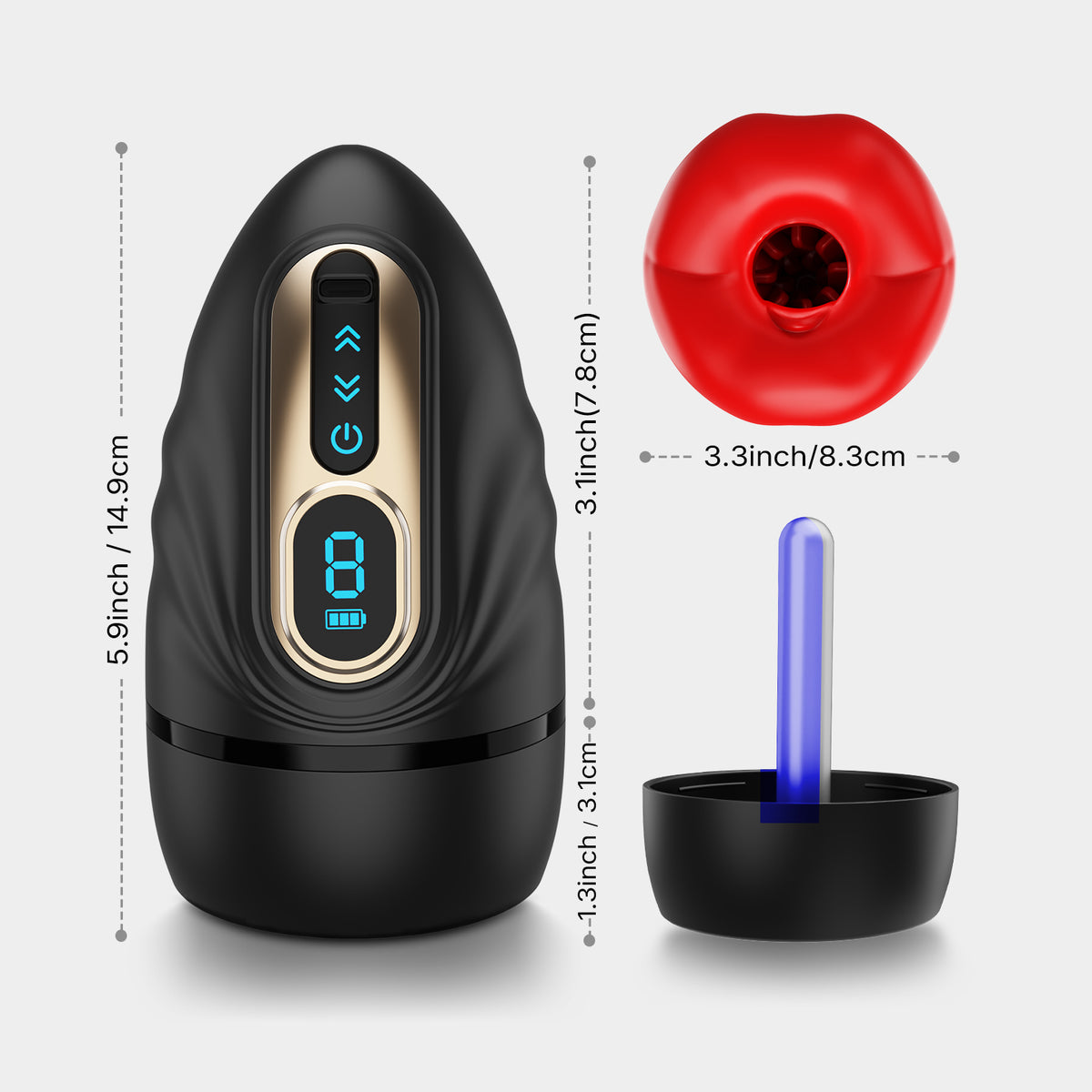 1-MP| Smart Masturbator mit App-Steuerung
