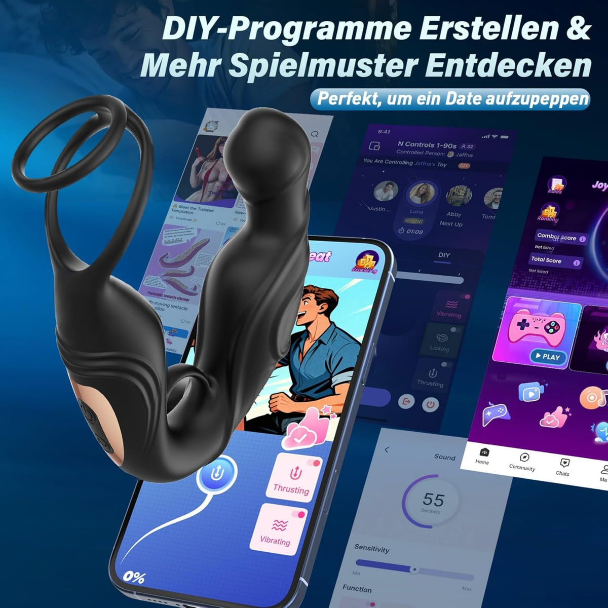 PIPES| APP-gesteuerter Paarvibrator mit Prostata-Stimulation