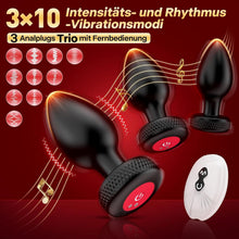 BUTSETT| Butt Plug Set mit Vibration & Fernbedienung