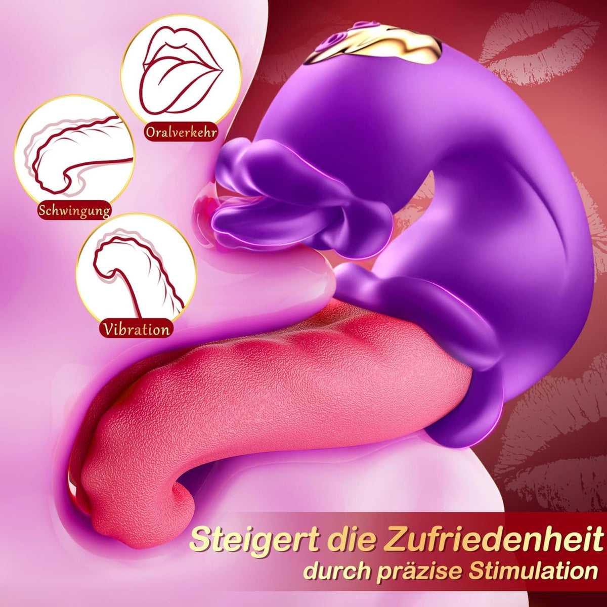 MEDUSHA-PURPLE| 3-in-1 Zungen- & Stoßvibrator