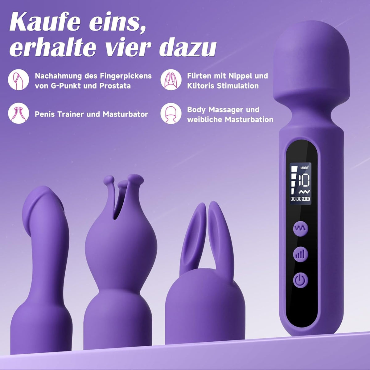 DADUN-PURPLE| APP-G-Spot & Clitoris Vibrator Set