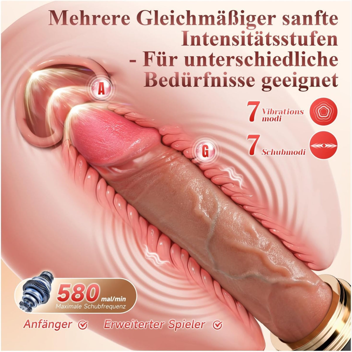 VENUS 1| Automatische Thrusting Vibrationsmaschine mit Fernbedienung