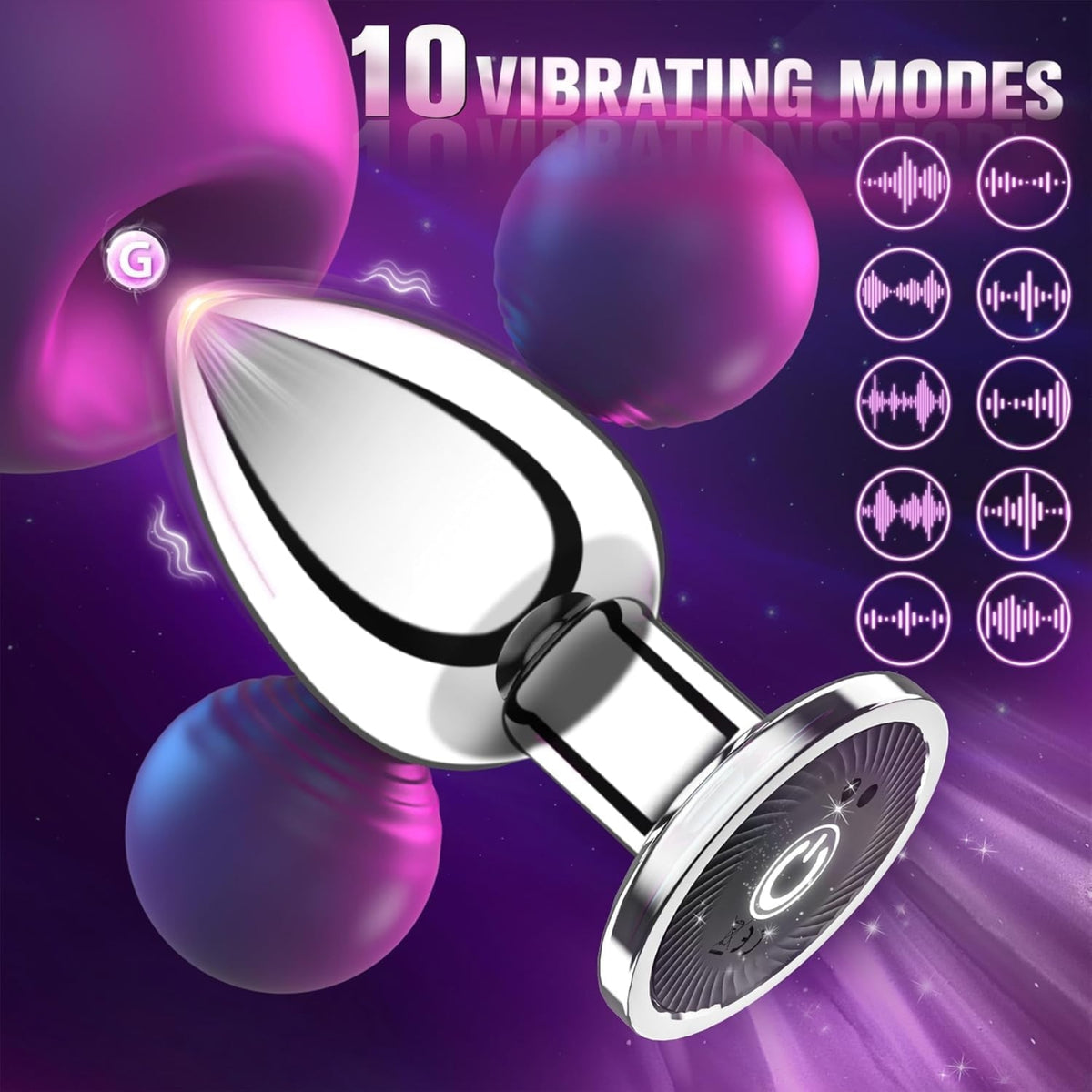 PEKKA-S| APP-& Fernbedienbarer Edelstahl Analvibrator