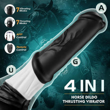 HORSEY| APP-Großer Vibrator mit Stoßfunktion