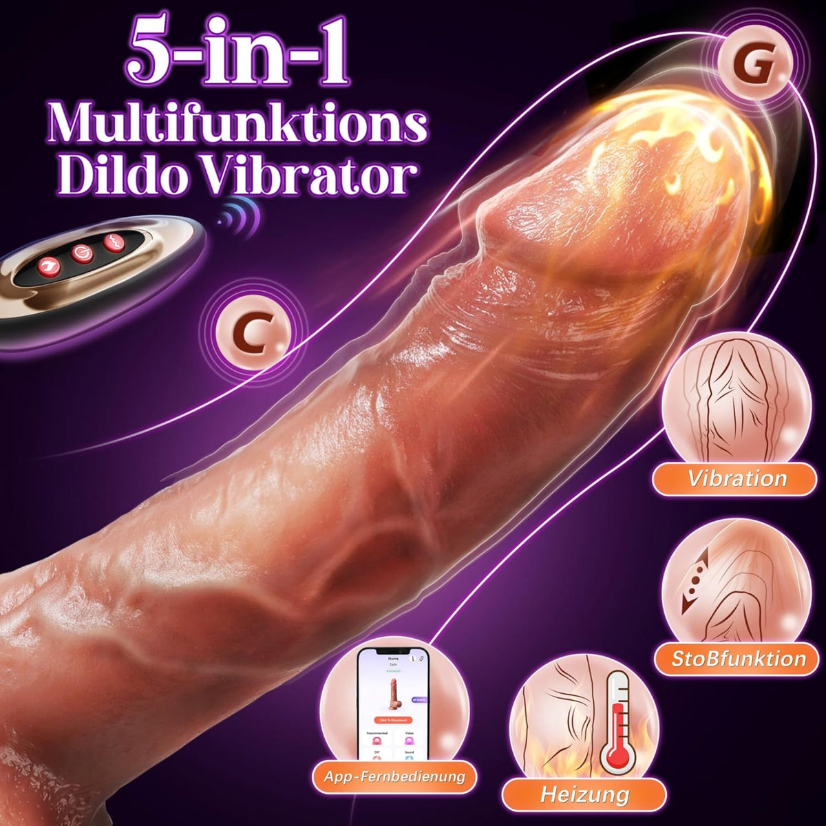 DALLIN| APP-Interaktiver KI-Dildo-Vibrator