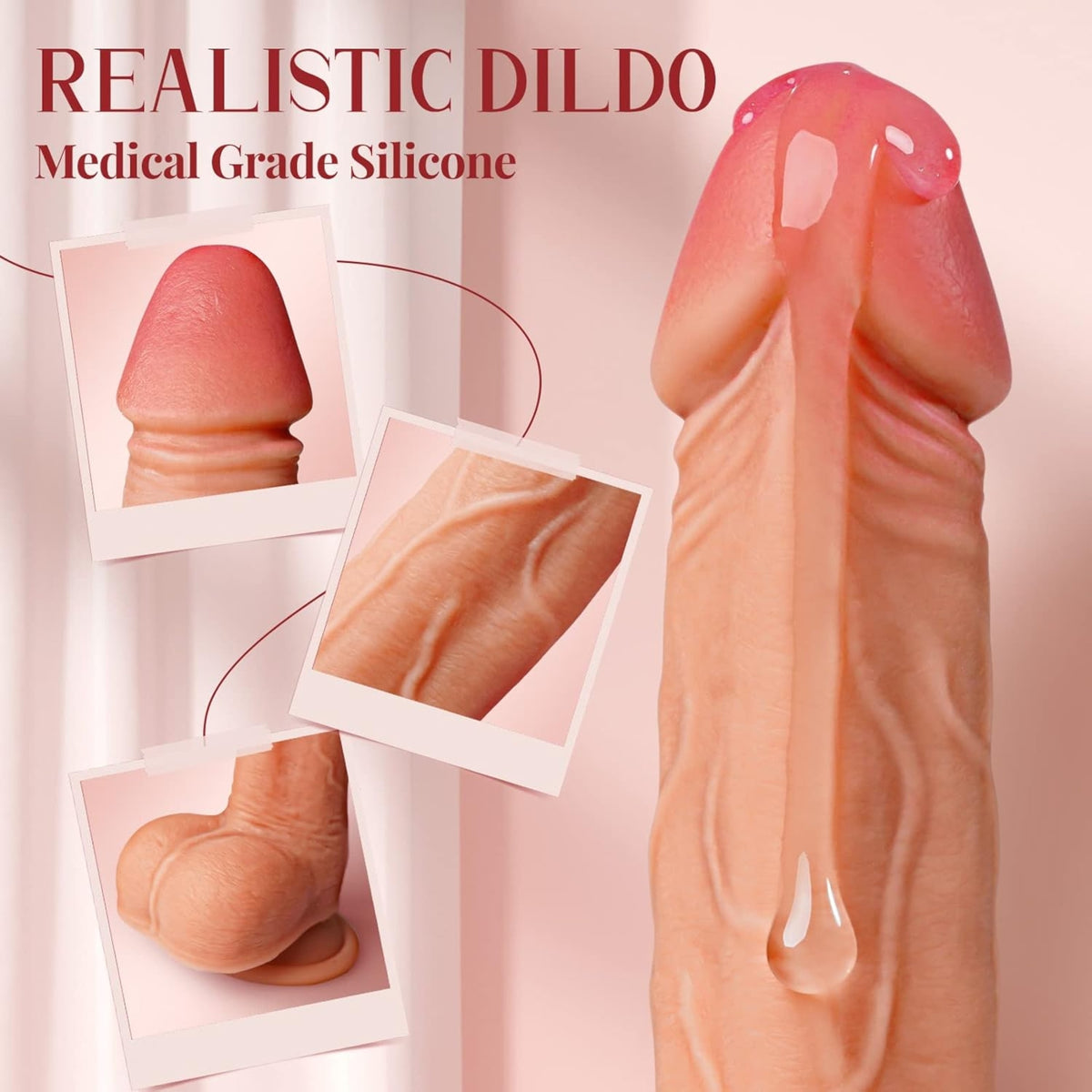 DUKEDAZZLE| APP-Vibrierender Dildo mit Penetration