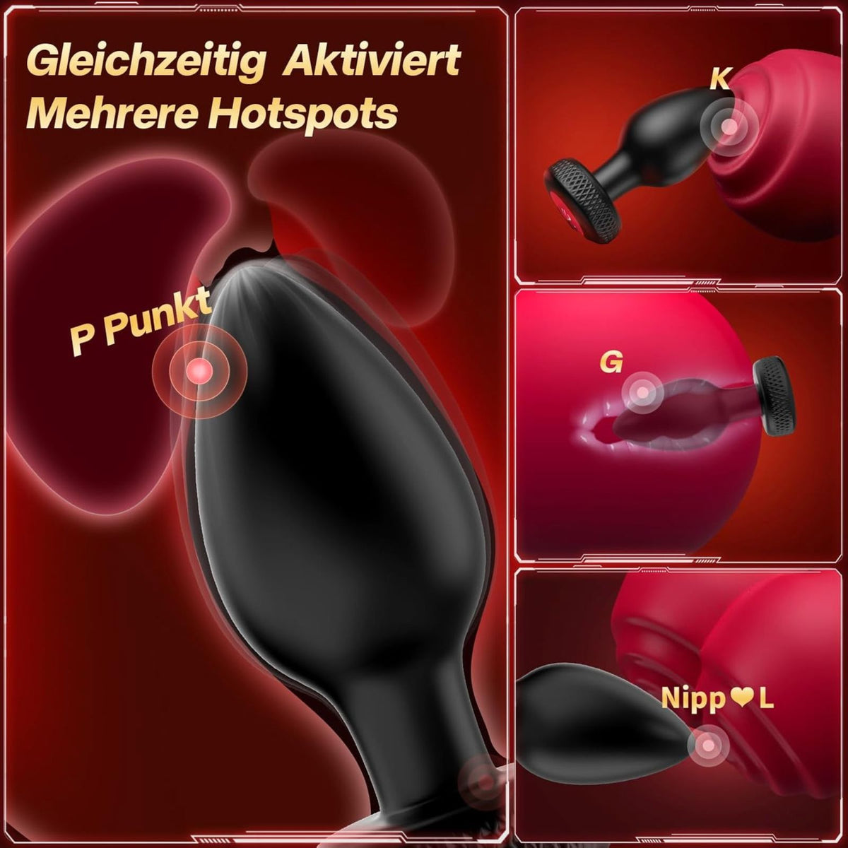 BUTSETT| Butt Plug Set mit Vibration & Fernbedienung