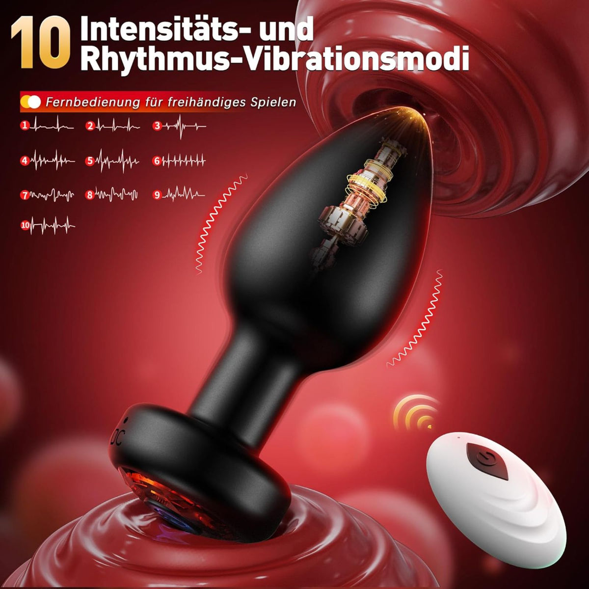 PEKKA-SET| APP-Butt Plug Set mit Vibration & AI Steuerung