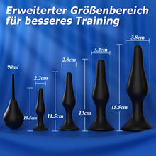 ZF1| Anal Plug Set mit Saugnapf (S–XL)