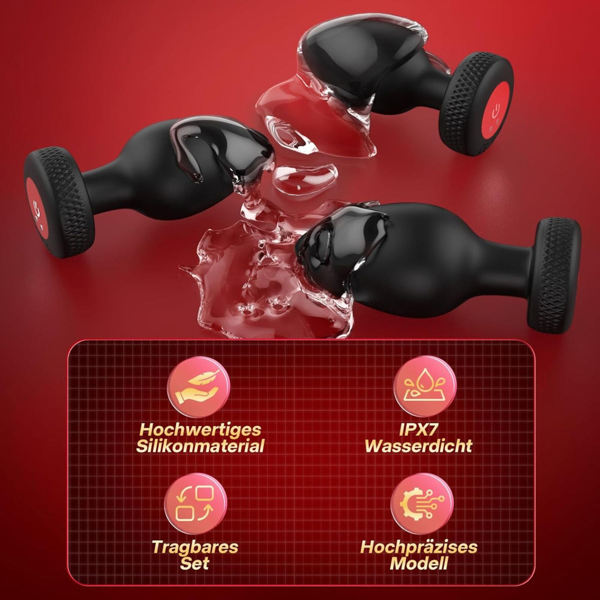 BUTSETT| Butt Plug Set mit Vibration & Fernbedienung