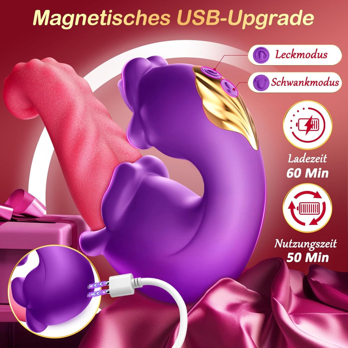 MEDUSHA-PURPLE| 3-in-1 Zungen- & Stoßvibrator