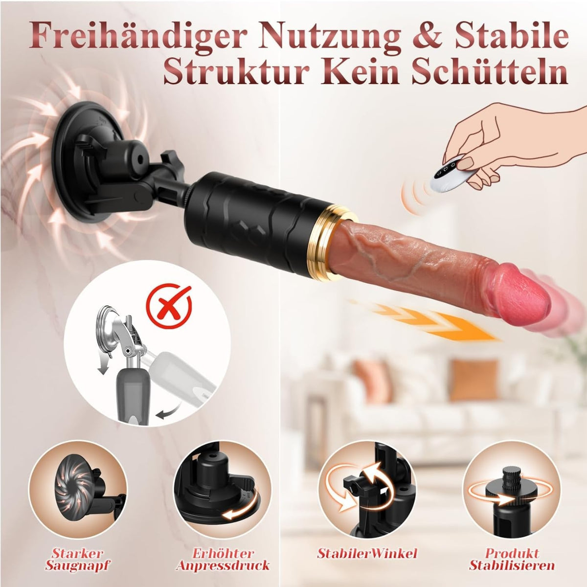 VENUS 1| Automatische Thrusting Vibrationsmaschine mit Fernbedienung