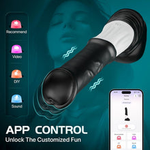 HORSEY| APP-Großer Vibrator mit Stoßfunktion