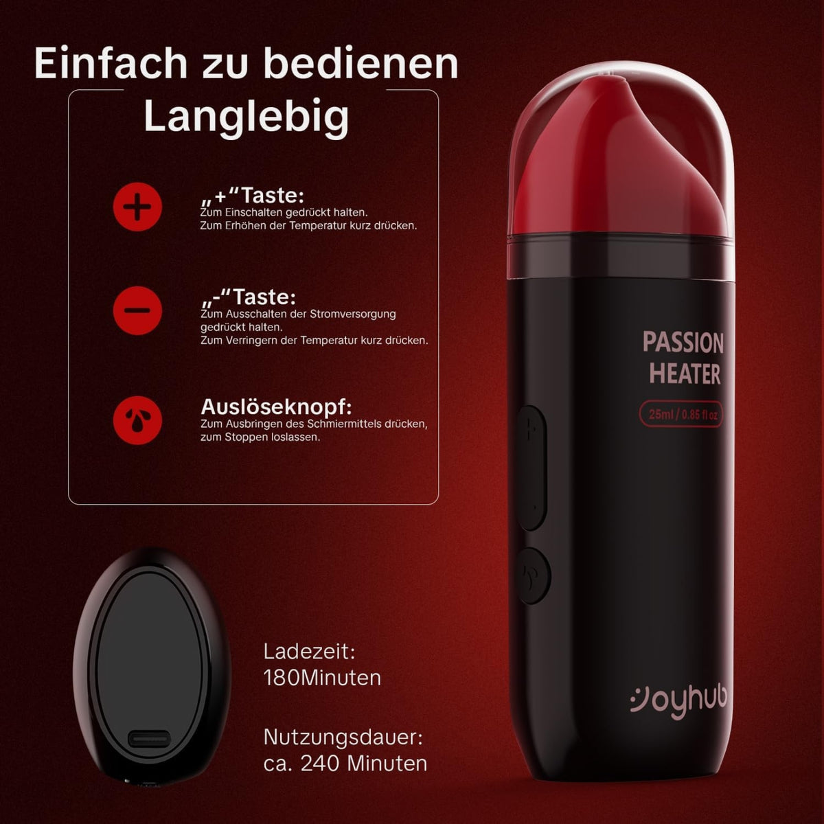 FIREMAN| Elektrischer Gleitgel-Wärmer mit Temperaturkontrolle