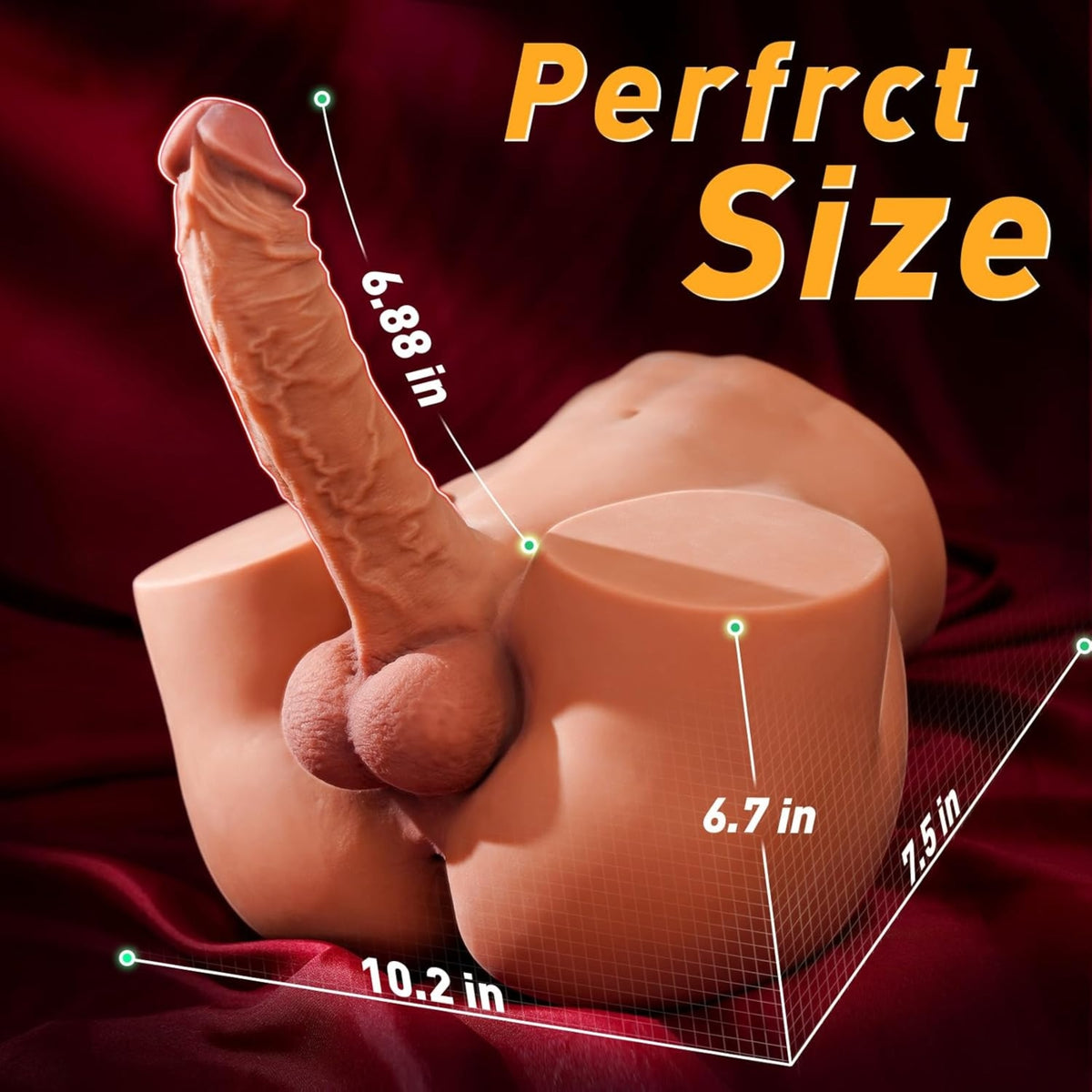 MATHEW| Realistischer Dildotorso mit XXL Dildo