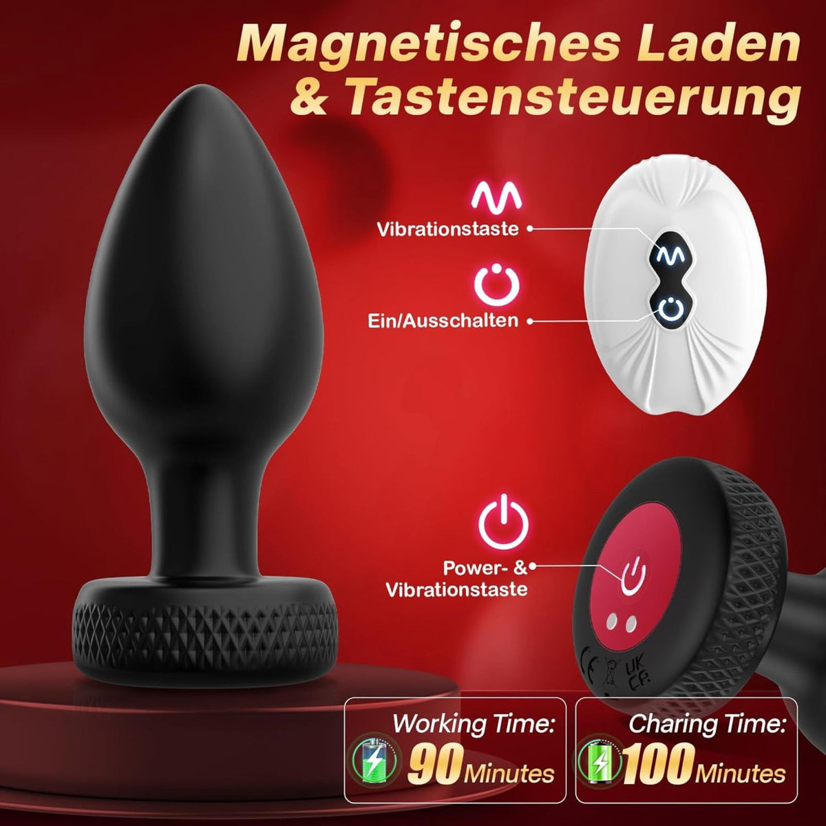 BUTSETT| Butt Plug Set mit Vibration & Fernbedienung