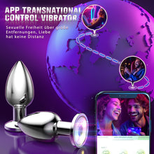 RAINBOW| APP-Vibrierender Edelstahl Analplug mit
