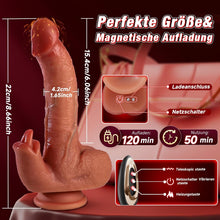 DOOM| APP & Fernsteuerbarer Stossdildo mit Saugnap