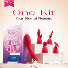 CHARM-ROSY| Vibrator Set für Frauen mit 4 Aufsätzen