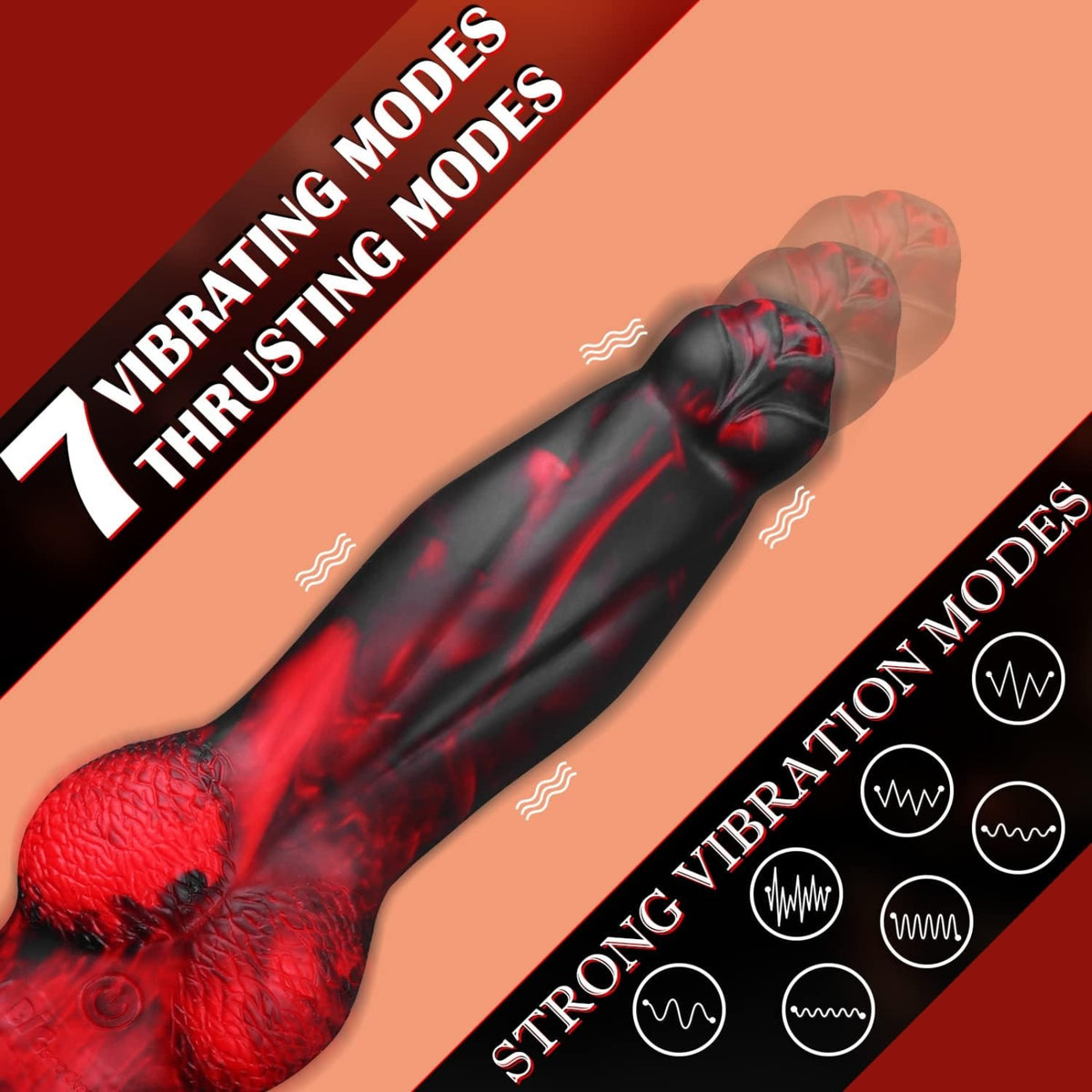FIREDRAGON| APP-Fantasy Thrusting Dildo mit Steuerung