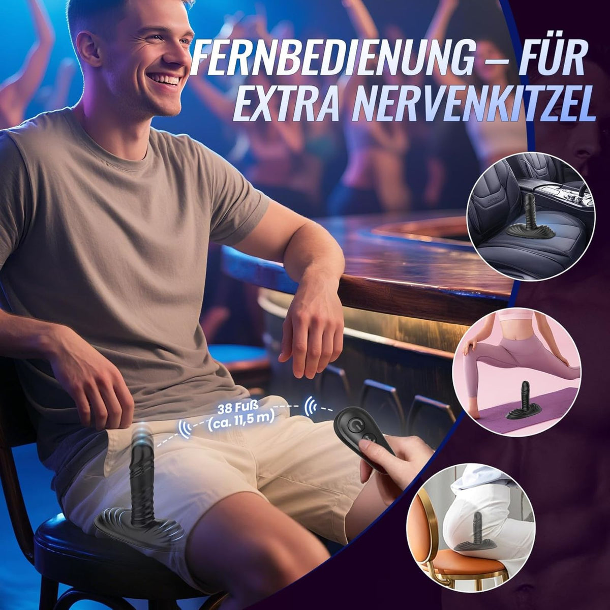 SITO| APP-Vibrator mit Sitzdesign für Paare