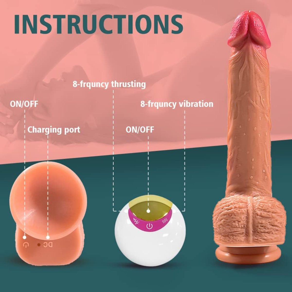 DESPERADO| APP-AI Smart Stossdildo XXL