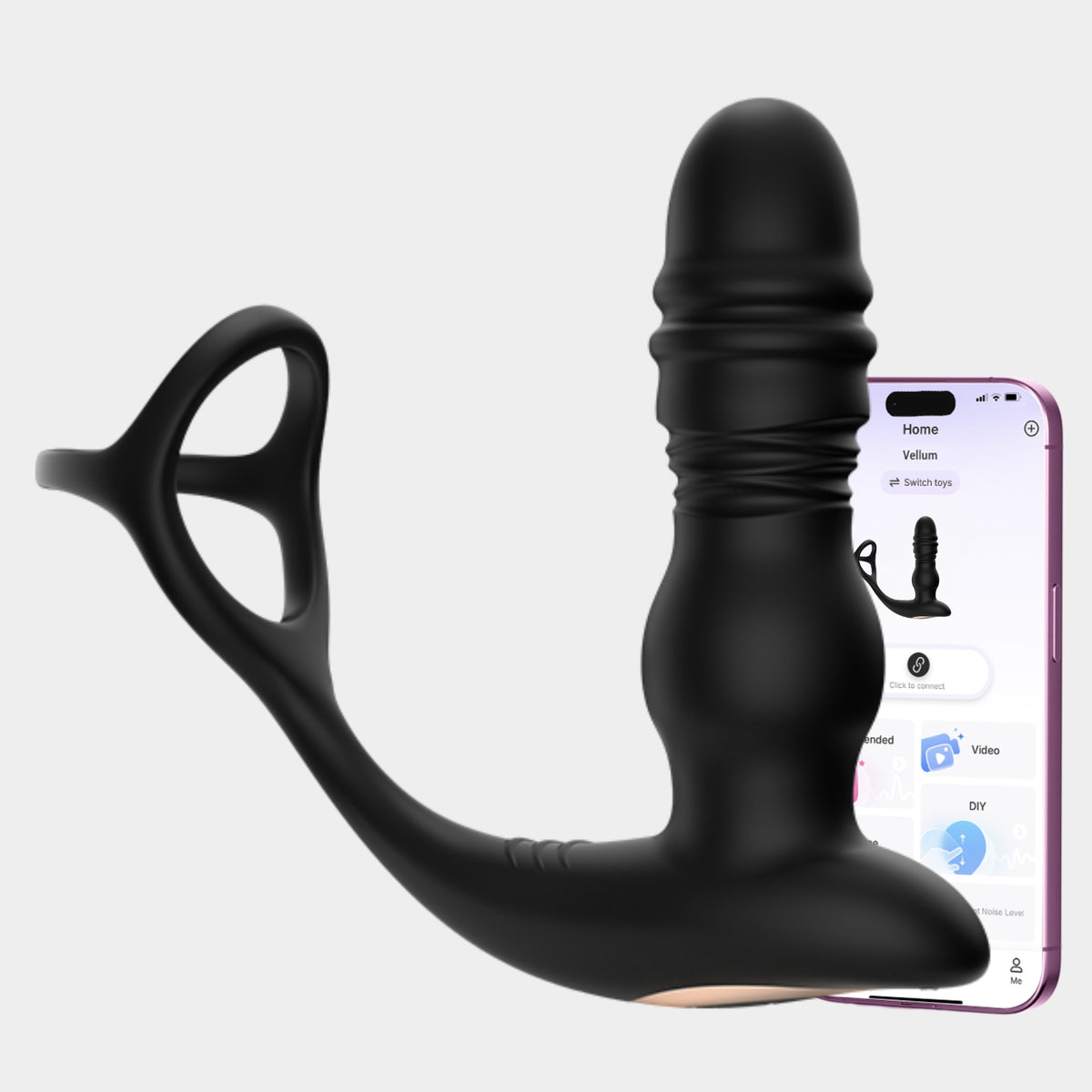 PATHFINDER 3| APP-3-in-1 Prostata-Vibrator mit Cockring & Fernbedienung